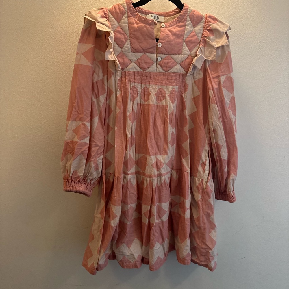 SEA New York pink geometric Dress